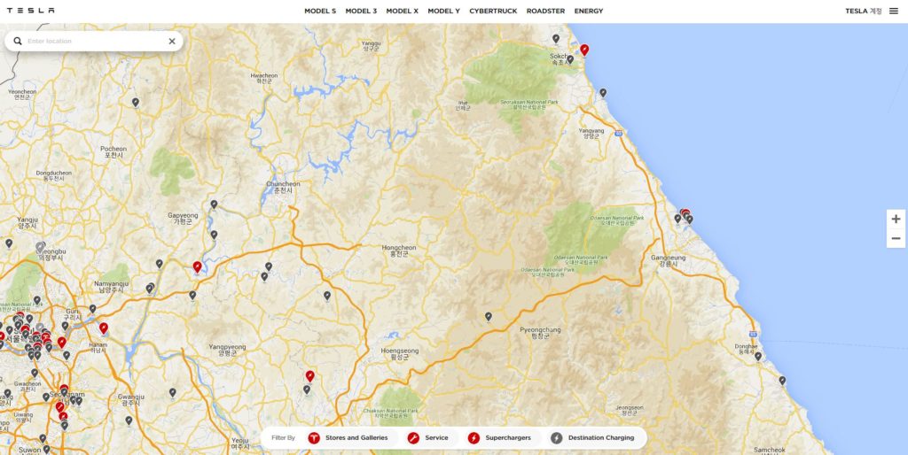 테슬라_충전소_강원